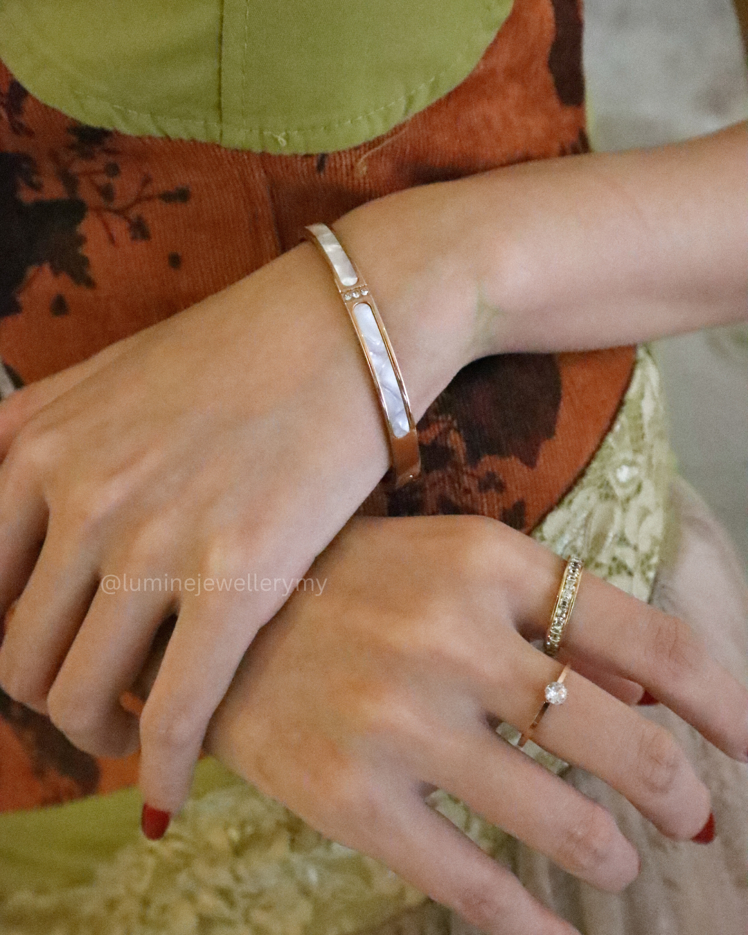 White Shell Cuff