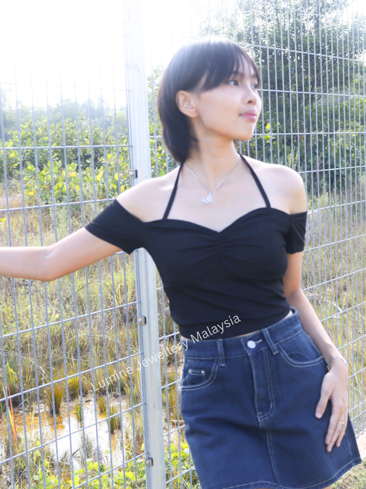 Korean Style Denim Skirt