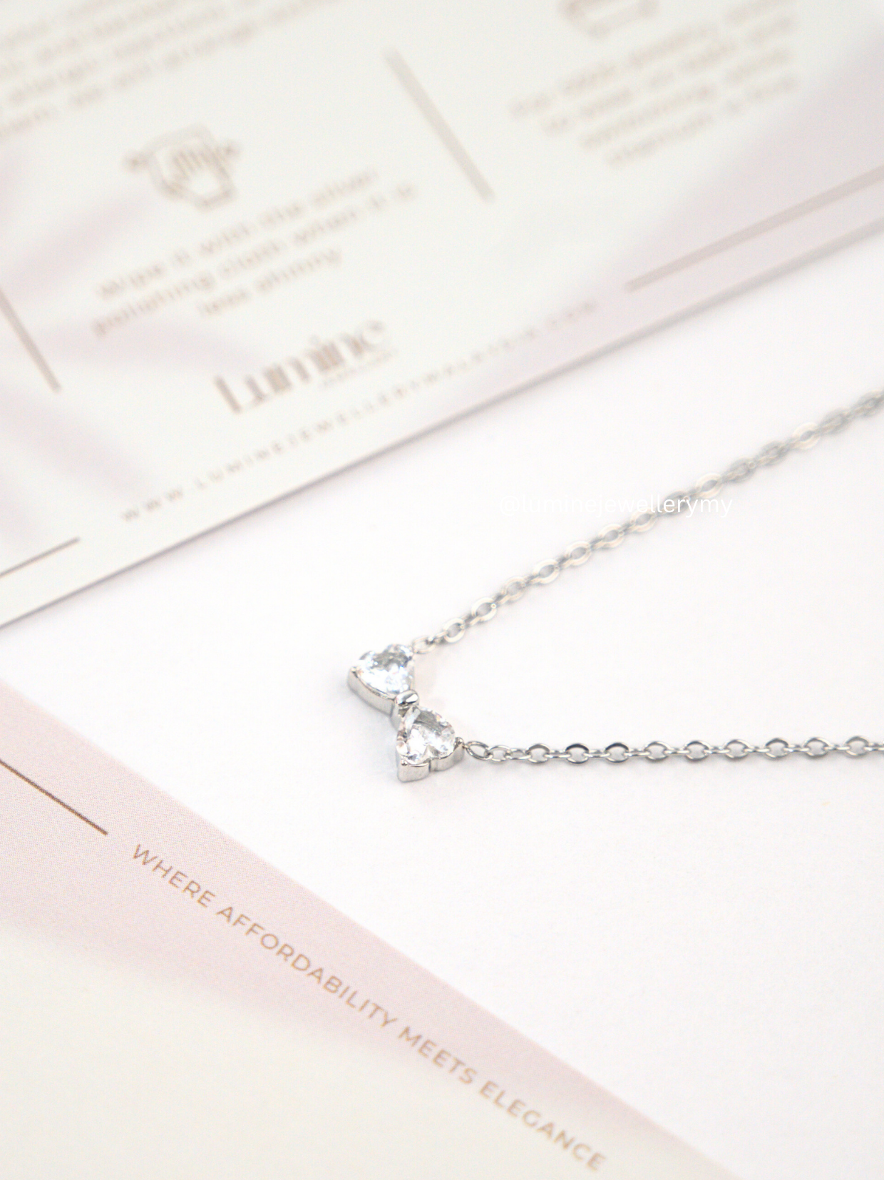Tiny Ribbon Necklace