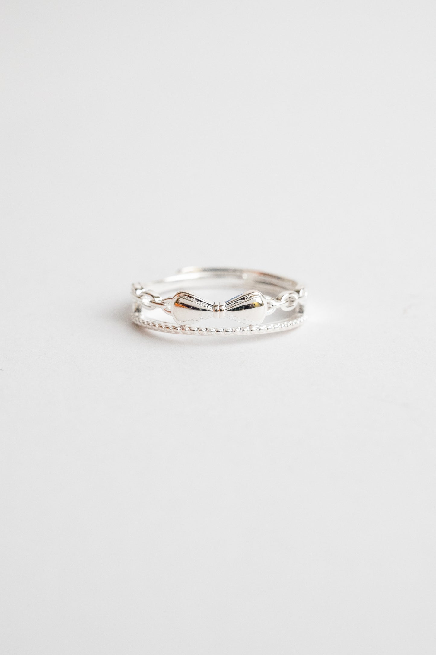Double Layer Ribbon Ring