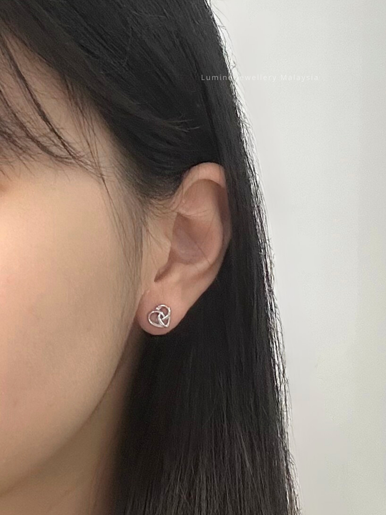 Heart-to-Heart Stud Earrings