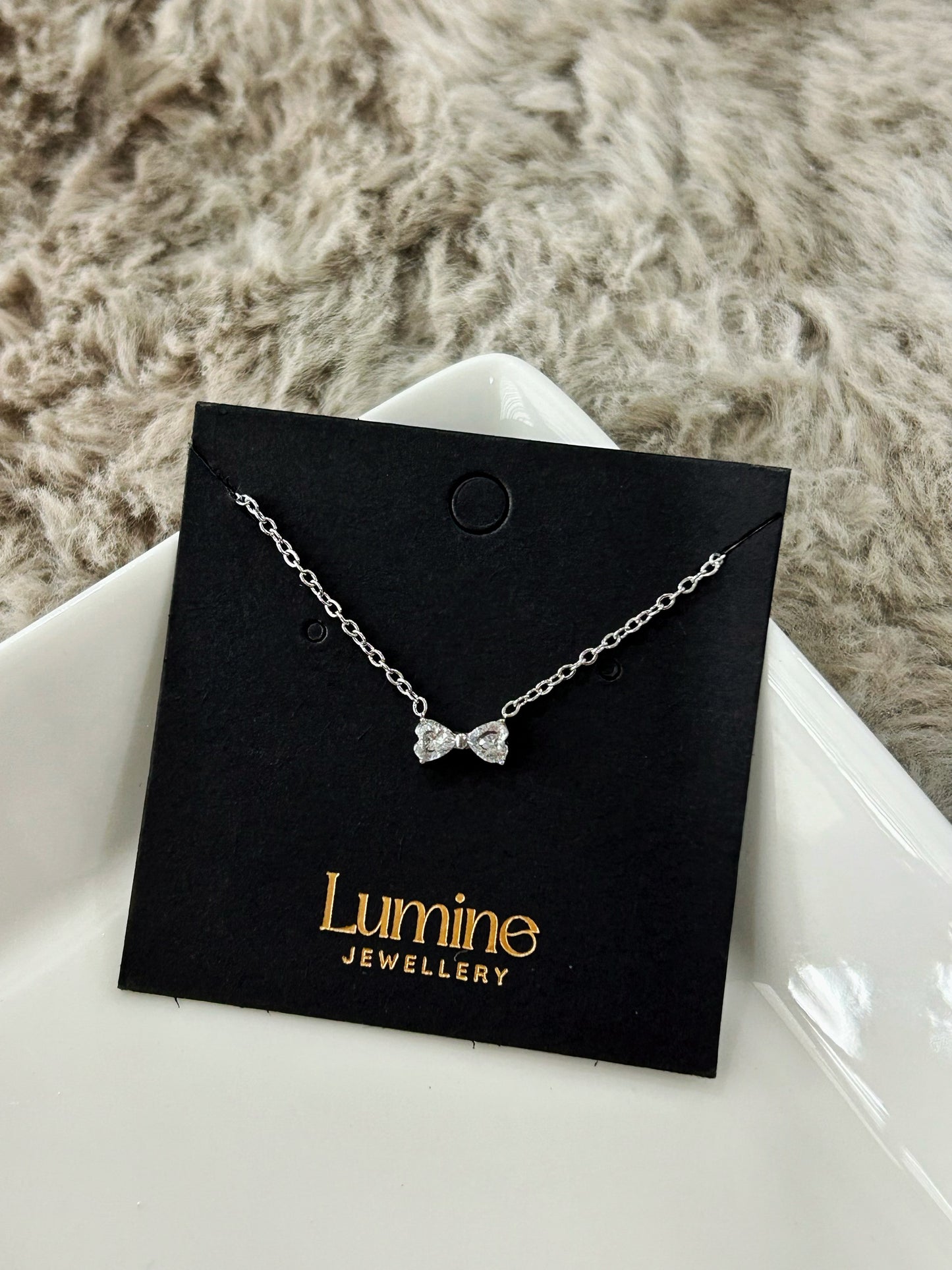 Tiny Ribbon Necklace