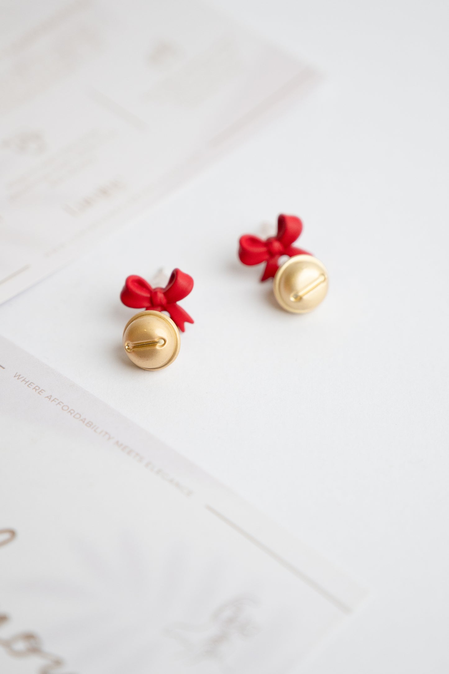 Cute Bell Bowknot Earring