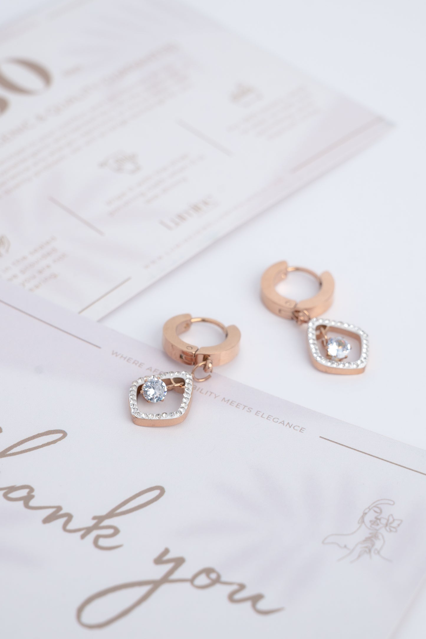 Diamond Interlocking Earrings