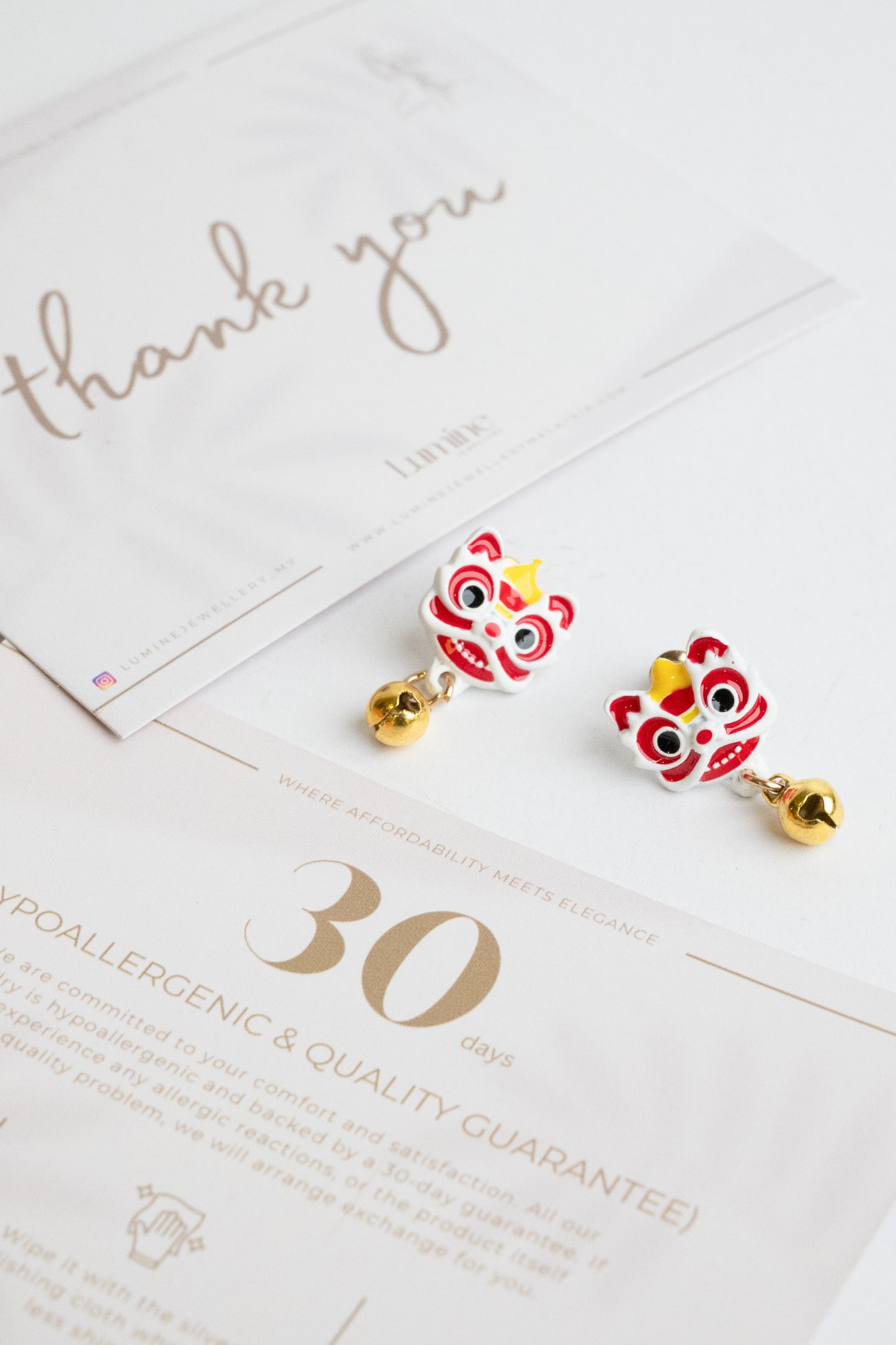 Lion Dance Earrings (CNY)