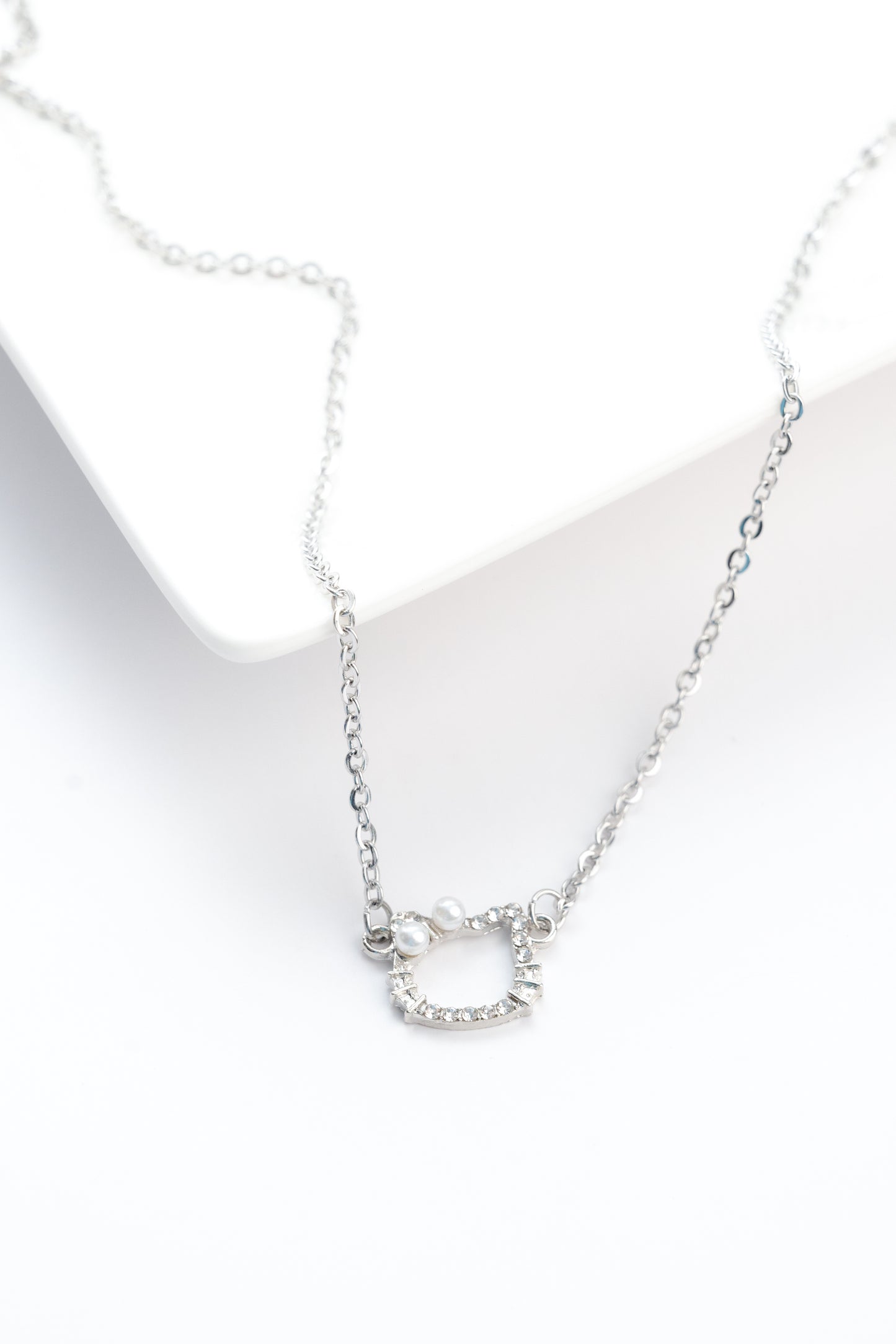 Diamond Kitty Necklace