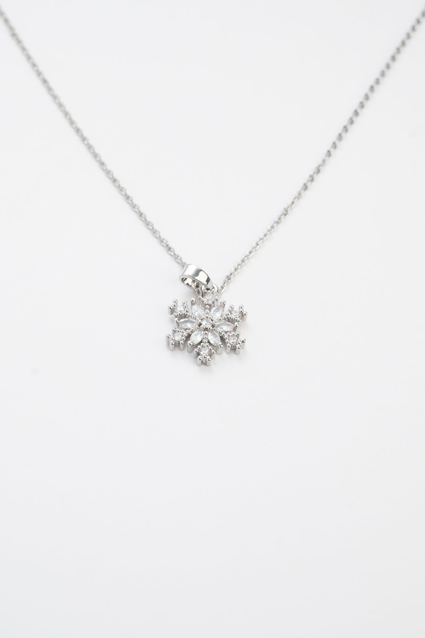 Diamond Snowflake Necklace II