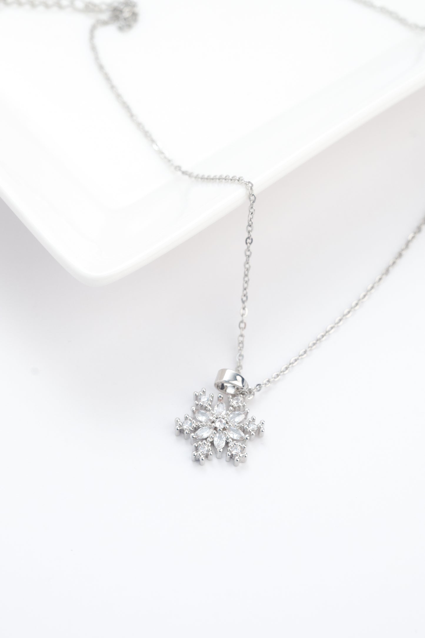 Diamond Snowflake Necklace II