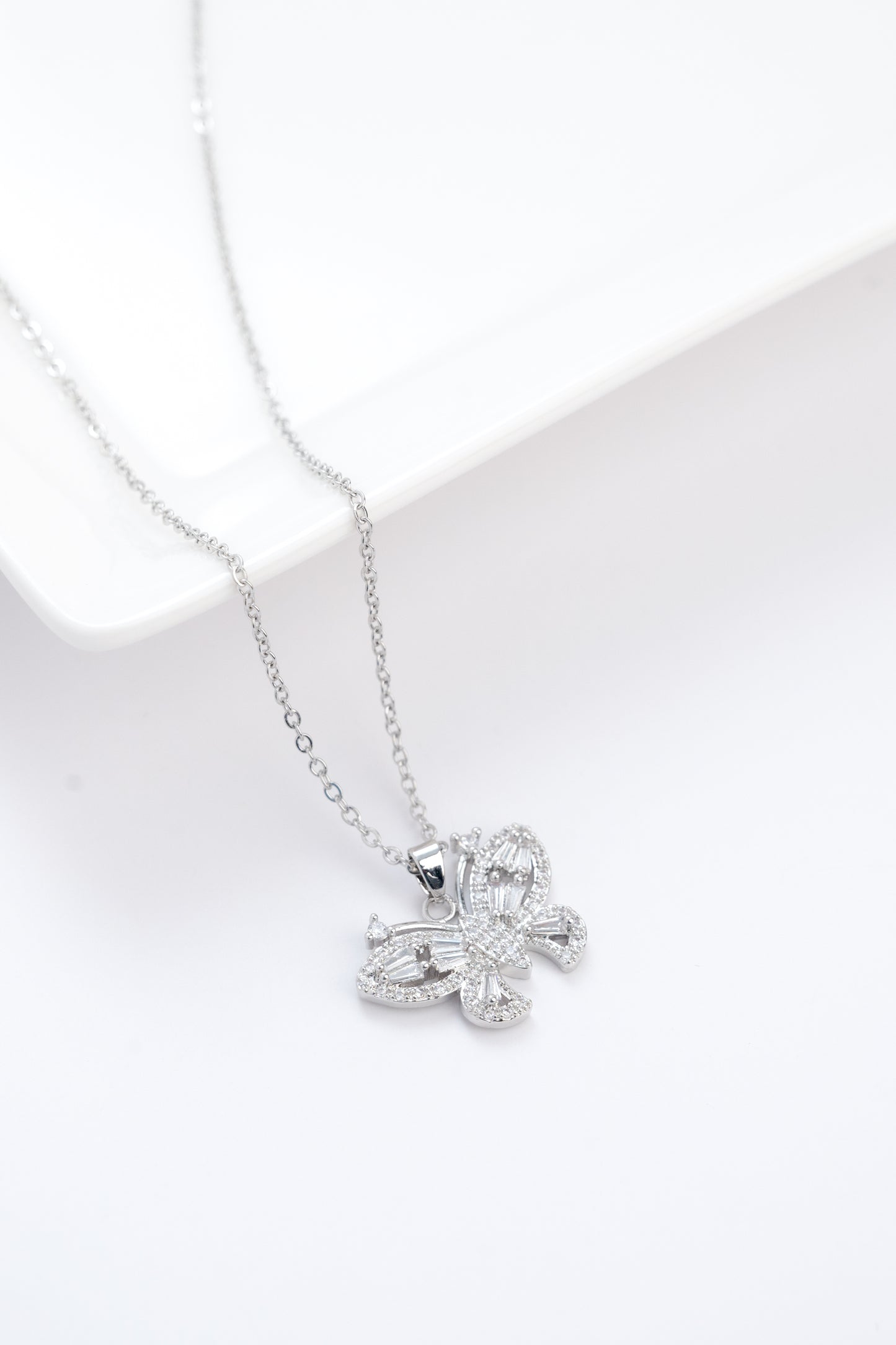 Diamond Butterfly Necklace II