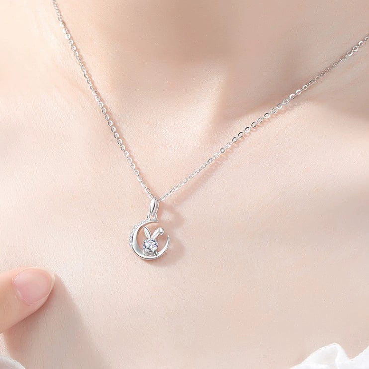 Luna Rabbit Diamond Necklace