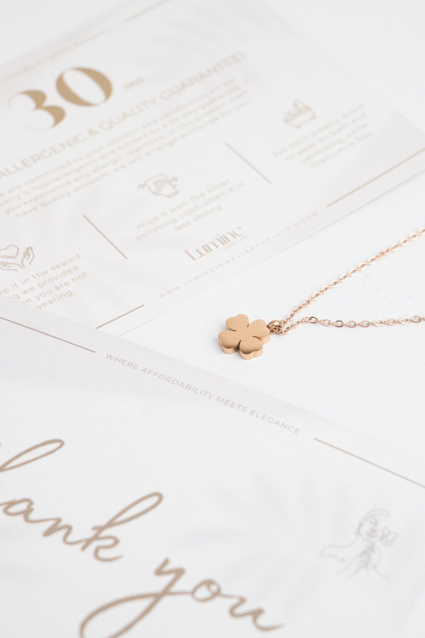 Rose Gold Serene Bloom Necklace