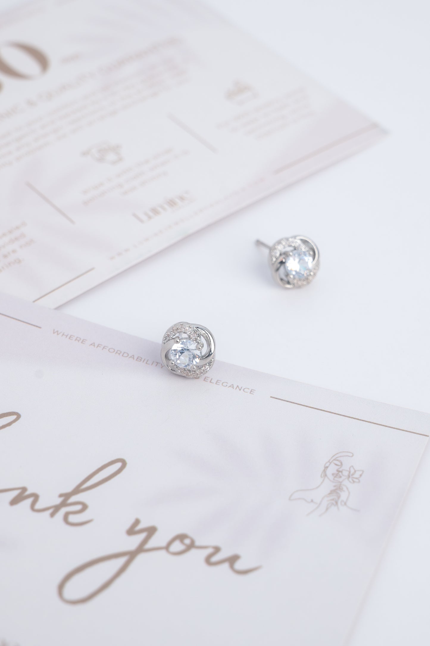 Swirl Stud Earrings