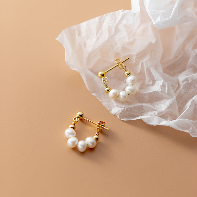 Vintage Pearl Charm Earrings