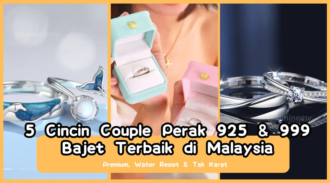 5 Cincin Couple Perak 925 & 999 Bajet Terbaik di Malaysia (Premium & Tak Karat!)