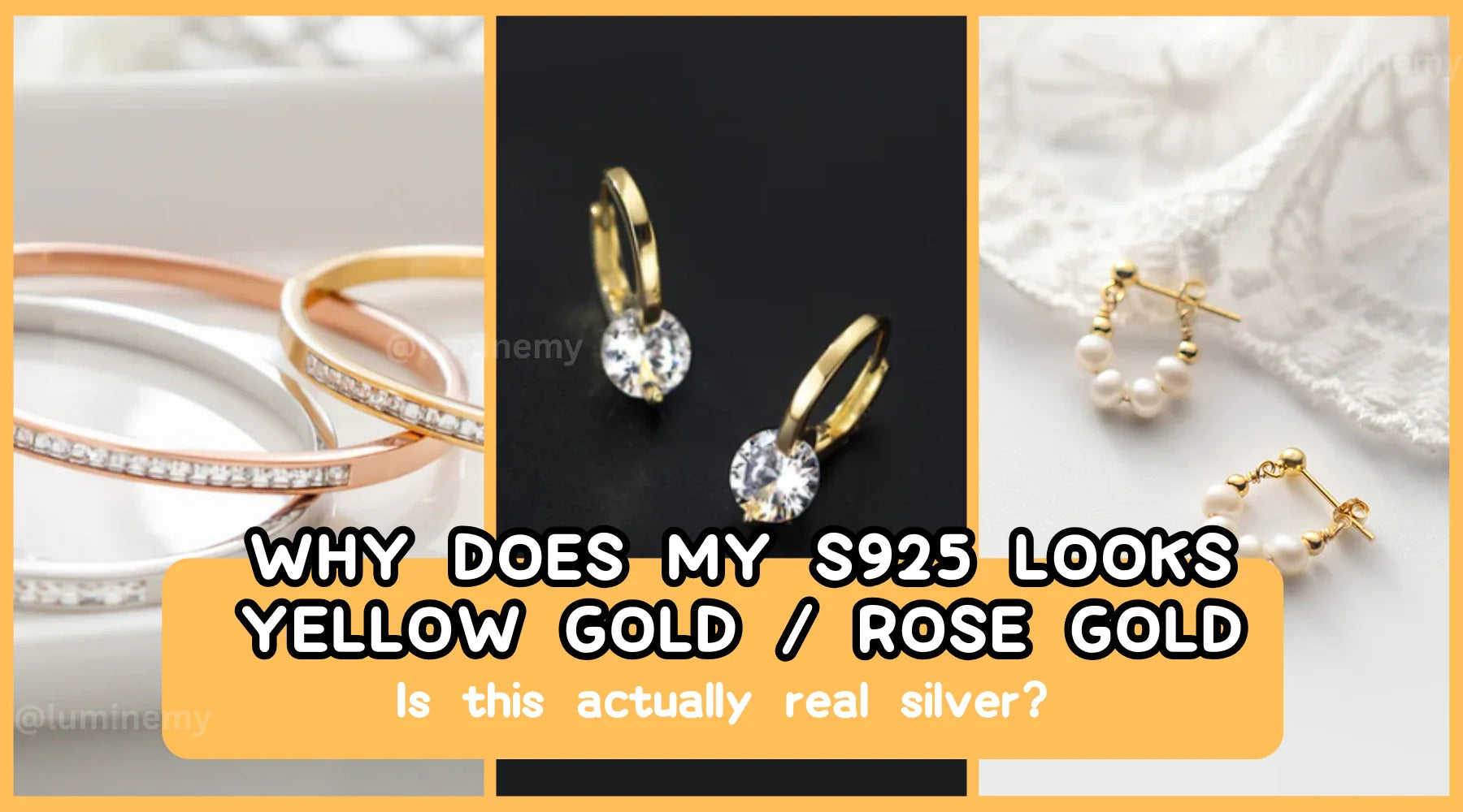 Why Does My Sterling Silver Jewelry Look Like Yellow Gold or Rose Gold?