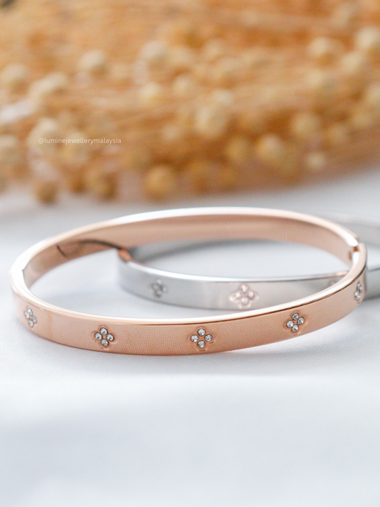 Zirconia Lucky Clover Bracelet