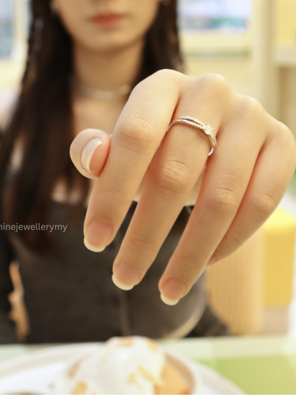 Éternel Croisé (Moissanite Couple Rings)