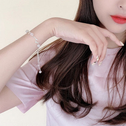 Korean Moonlight Floral Stone Bracelet