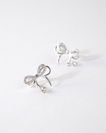 Light Lux Diamond Bowknot Earring