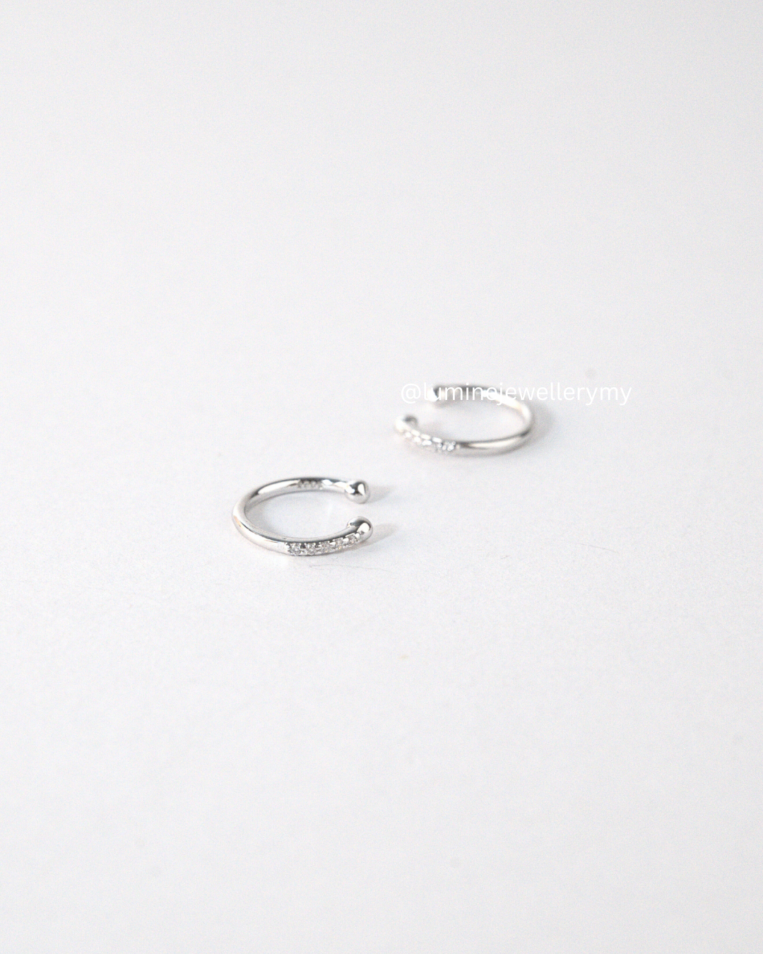 Minimalist Zircon Ear Clips