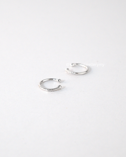 Minimalist Zircon Ear Clips