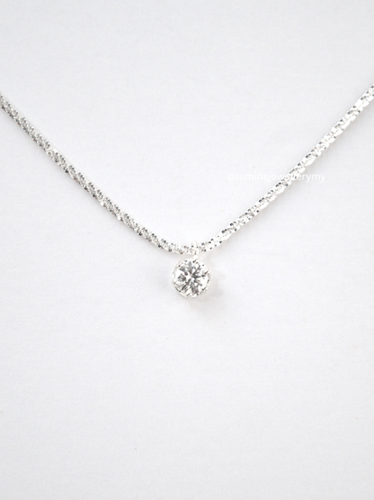 Radiant Sparkle Necklace (GRA Certified Moissanite | S925)
