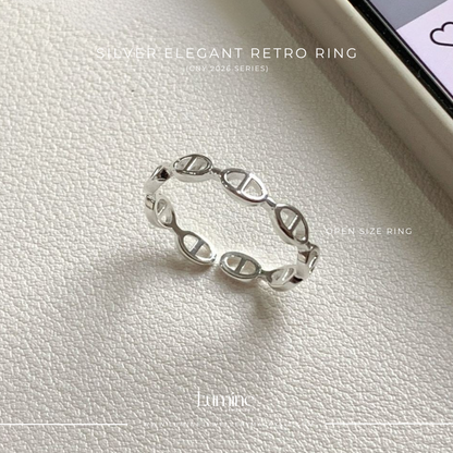 Silver Elegant Retro Ring