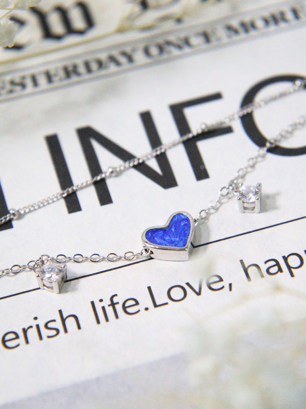 Aqua Heart Anklet