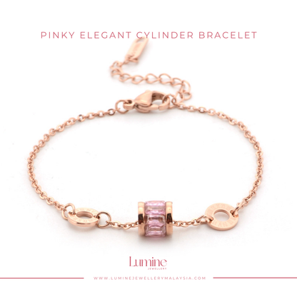 Pinky Elegant Cylinder Bracelet (Luck in Love)