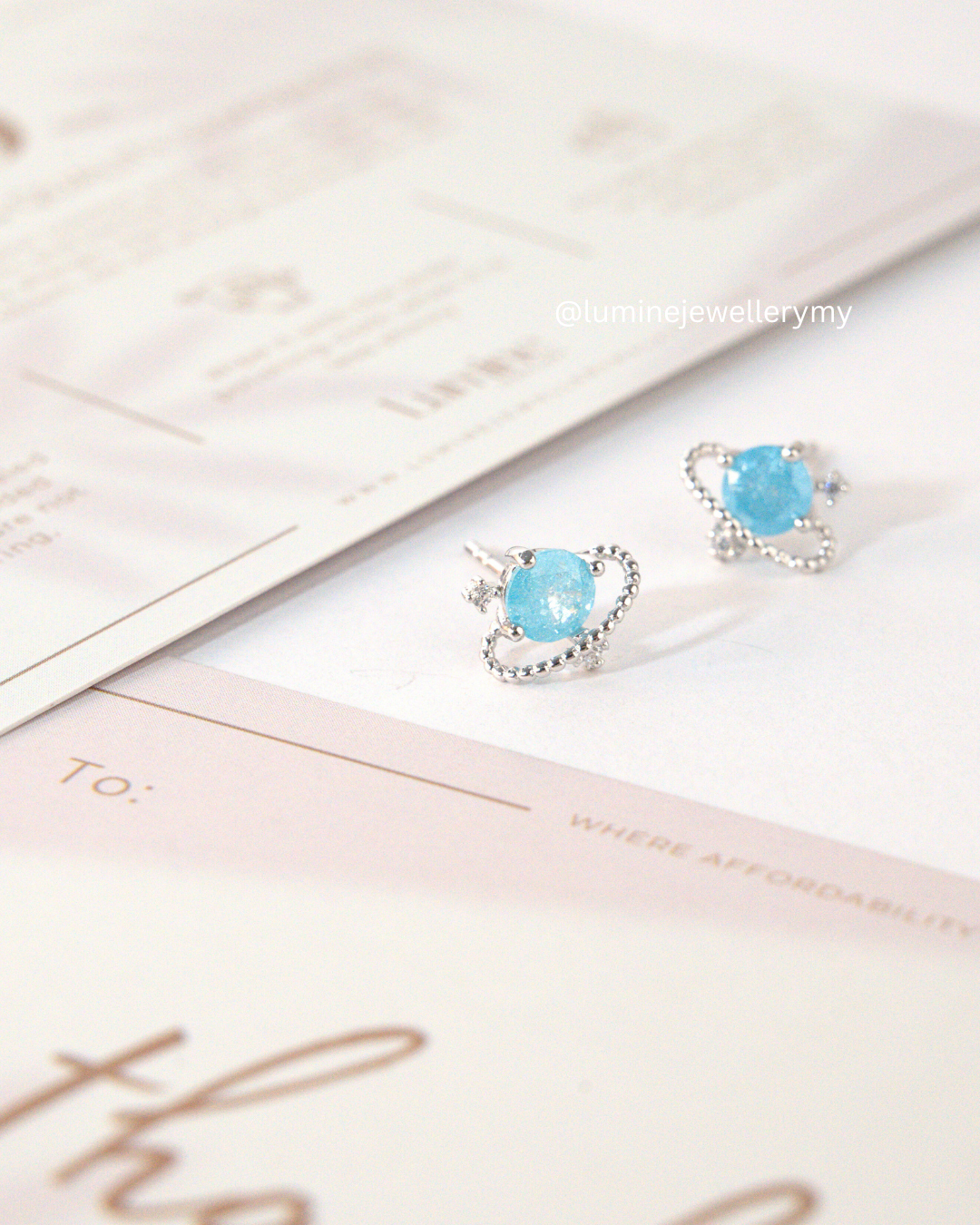 Endless Blue Planet Studs