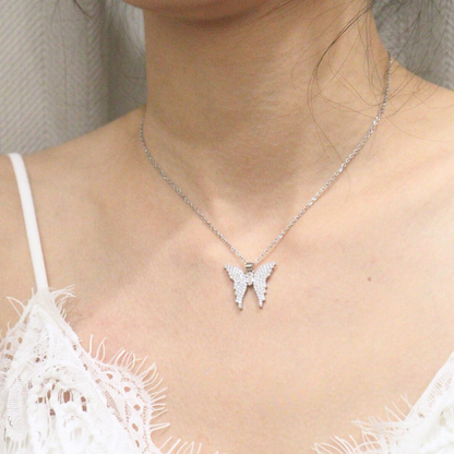 Diamond Butterfly Necklace