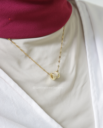 Gold Diamond Quetzaly Necklace