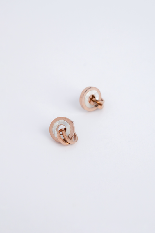 Rose Gold Rome Earrings