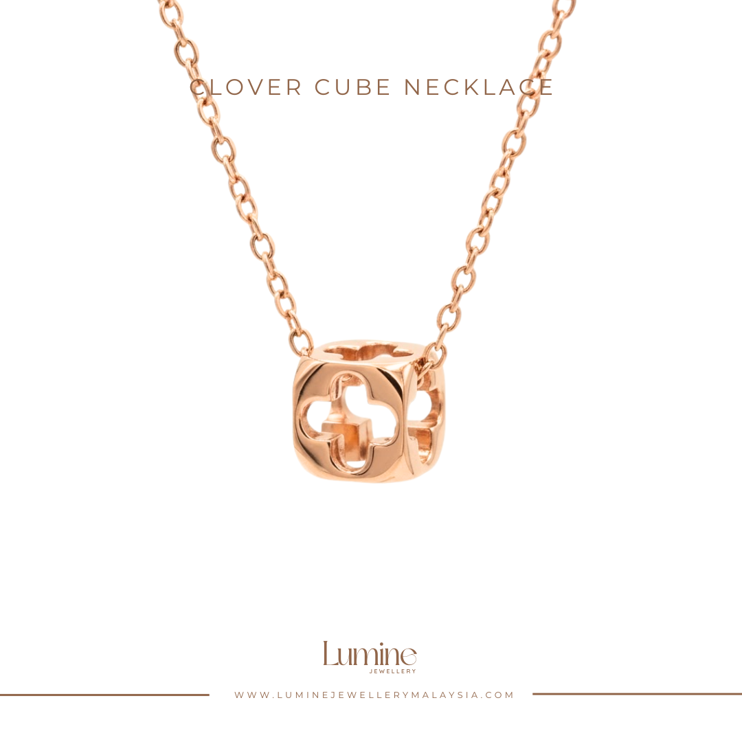 Clover Cube Necklace