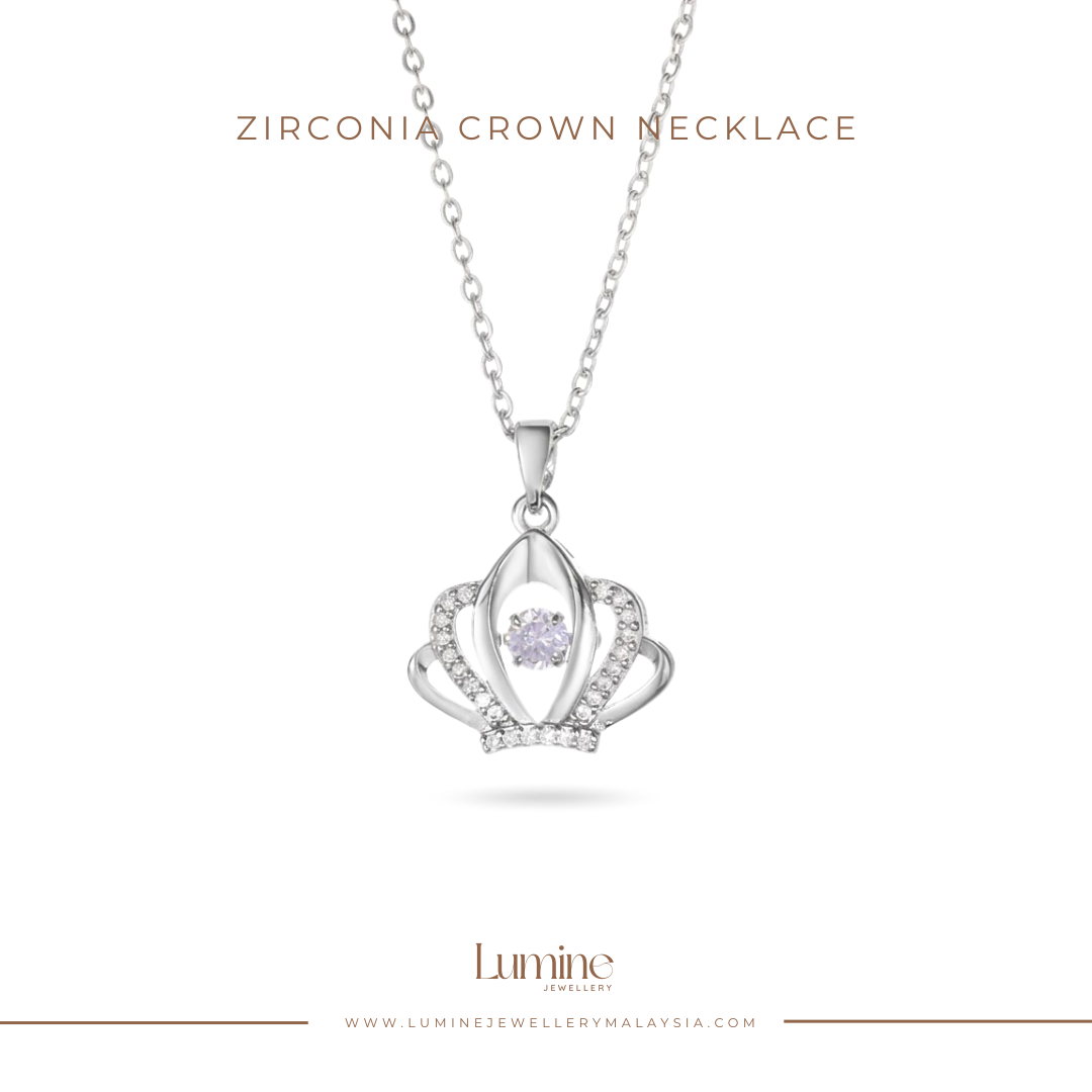 Zirconia Crown Necklace