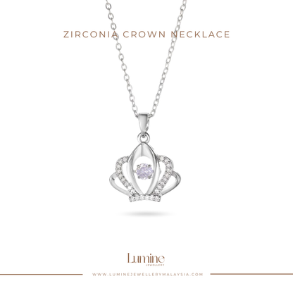 Zirconia Crown Necklace