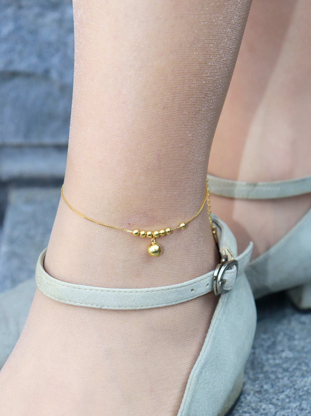 Minimalist Bell Anklet II