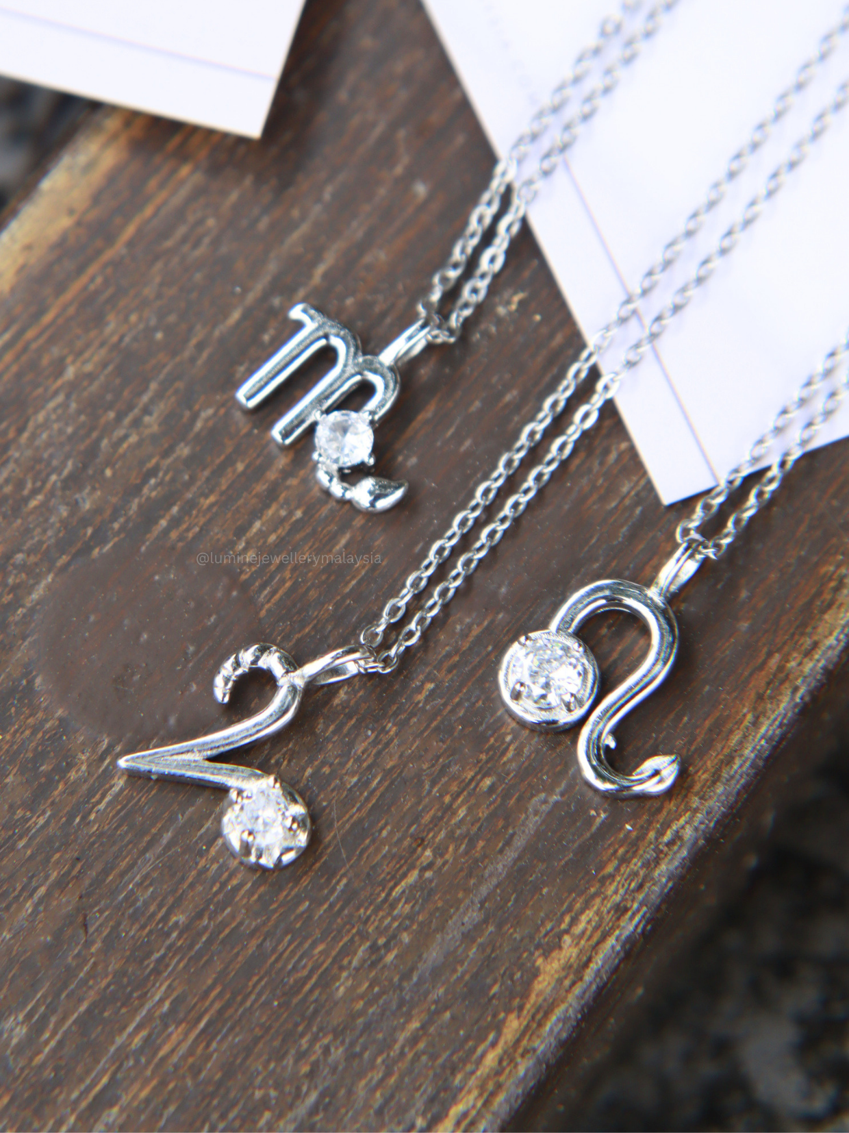Zirconia Horoscope Necklace