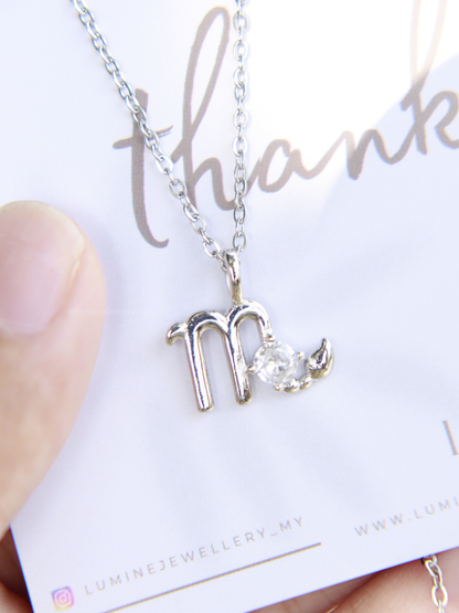 Zirconia Horoscope Necklace