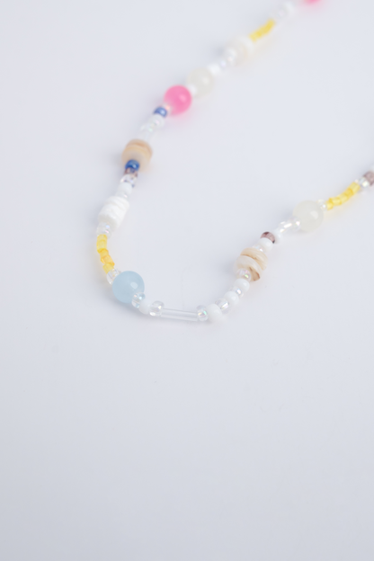 Vibrant Dopamine Color Bead Necklace