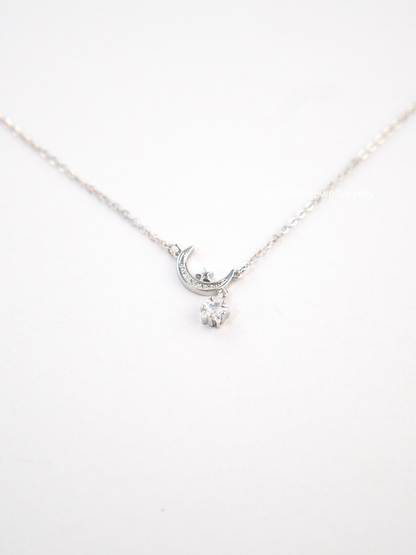 Lunar With Star Necklace