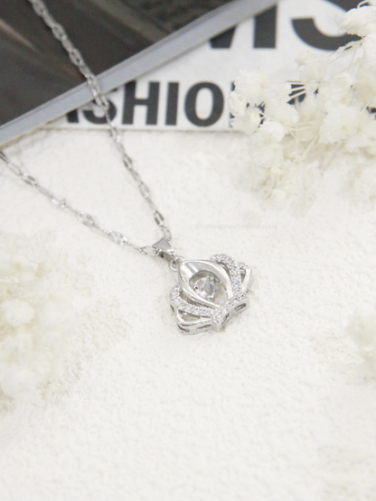 Zirconia Crown Necklace