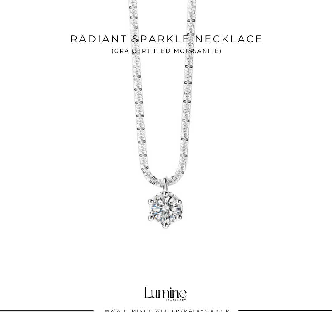 Radiant Sparkle Necklace (GRA Certified Moissanite | S925)