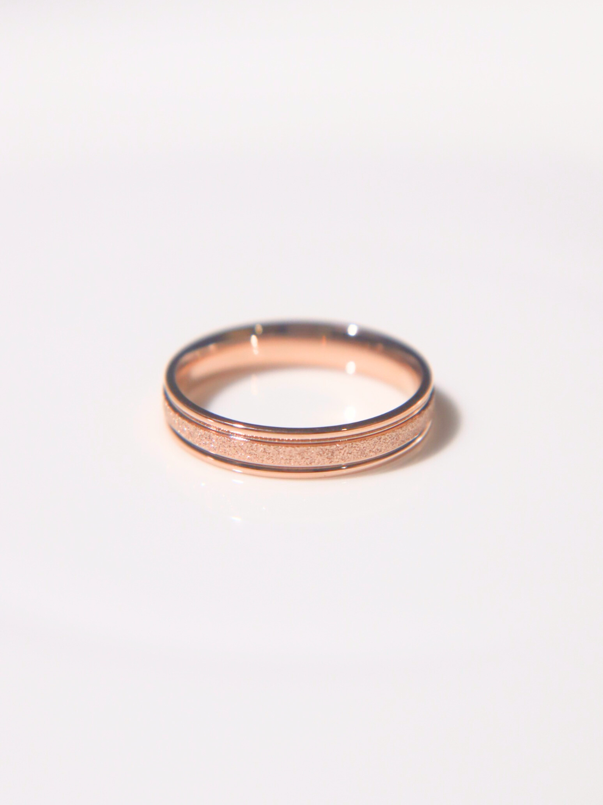 Rose Gold Eternal Spark (Half Matte Design 4mm)