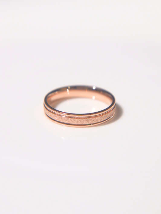 Rose Gold Eternal Spark (Half Matte Design 4mm)