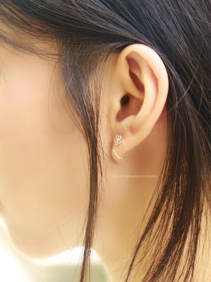 Flower Ear Earring Hook