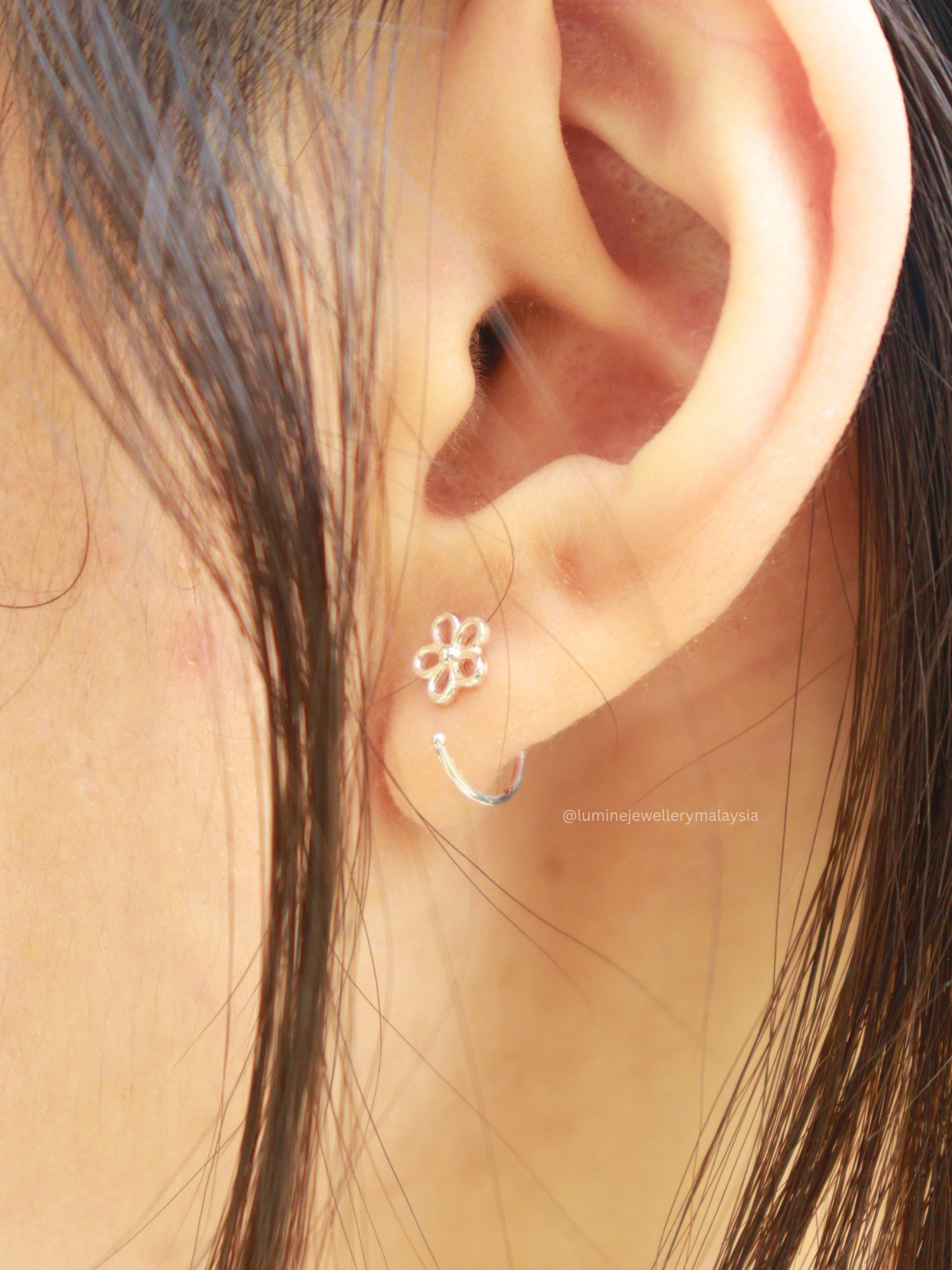 Flower Ear Earring Hook
