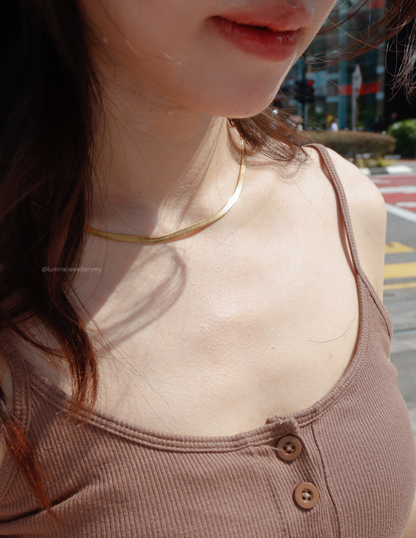 Gold Snake Chain Necklace