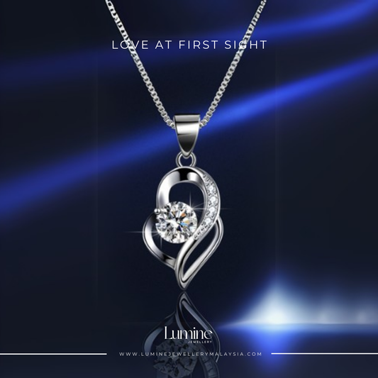 Love at First Sight Necklace (GRA Certified Moissanite | S925)