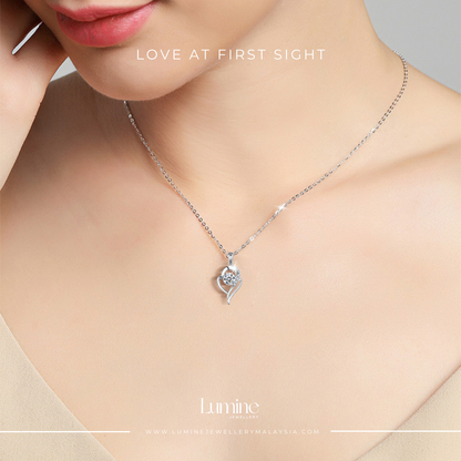 Love at First Sight Necklace (GRA Certified Moissanite | S925)